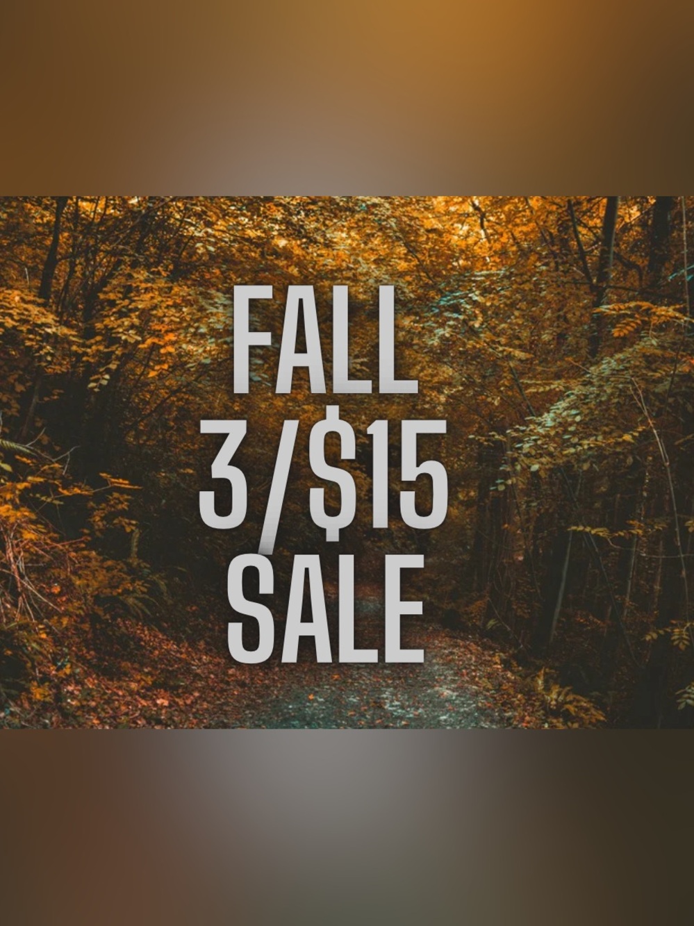 🌻🍁 3/$15 FALL SALE 🤎🧡